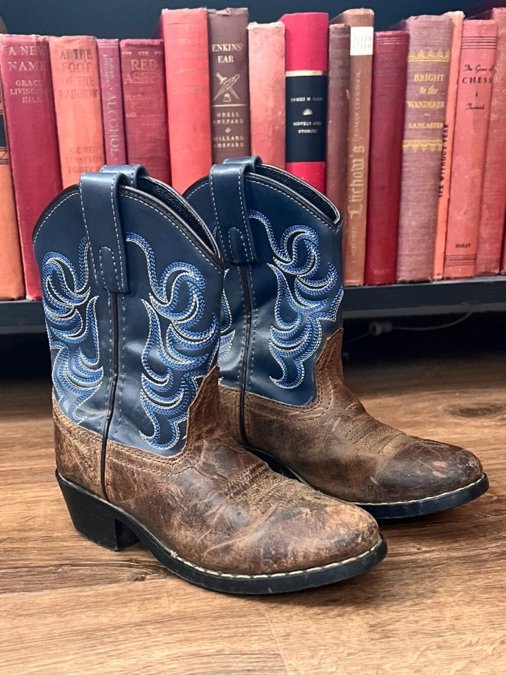 Cody James Western Cowboy Leather Boots - Brown blue Sz 12